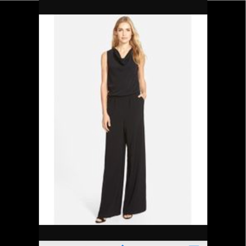HALOGEN  Black Jumpsuit Size SMALL Excellent Used Condition!